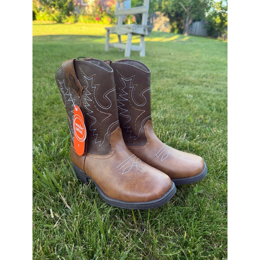 Boy western cowboy boots size 1